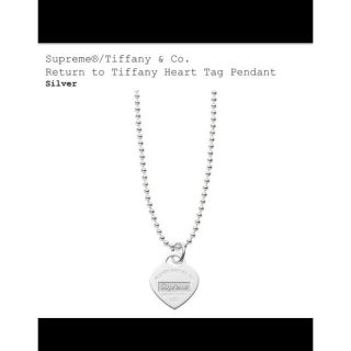 シュプリーム(Supreme)のSupreme Tiffany Heart Tag Pendant(ネックレス)