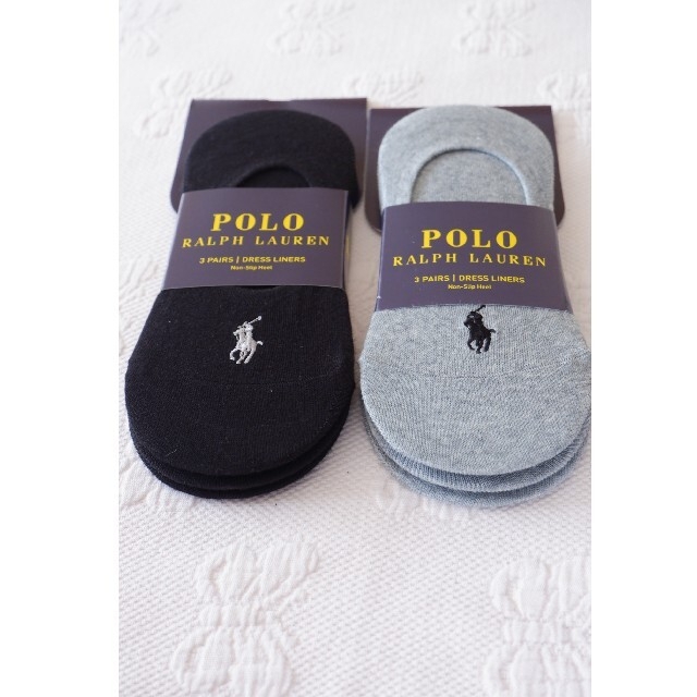 POLO RALPH LAUREN(ポロラルフローレン)のPOLO ラルフローレンのレディースのフットカバー3足✕2セット計6足【新品】 レディースのレッグウェア(ソックス)の商品写真