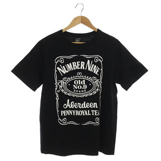 ナンバーナイン(NUMBER (N)INE)のナンバーナイン ロゴTシャツ カットソー 半袖 3 黒 ブラック(Tシャツ/カットソー(半袖/袖なし))