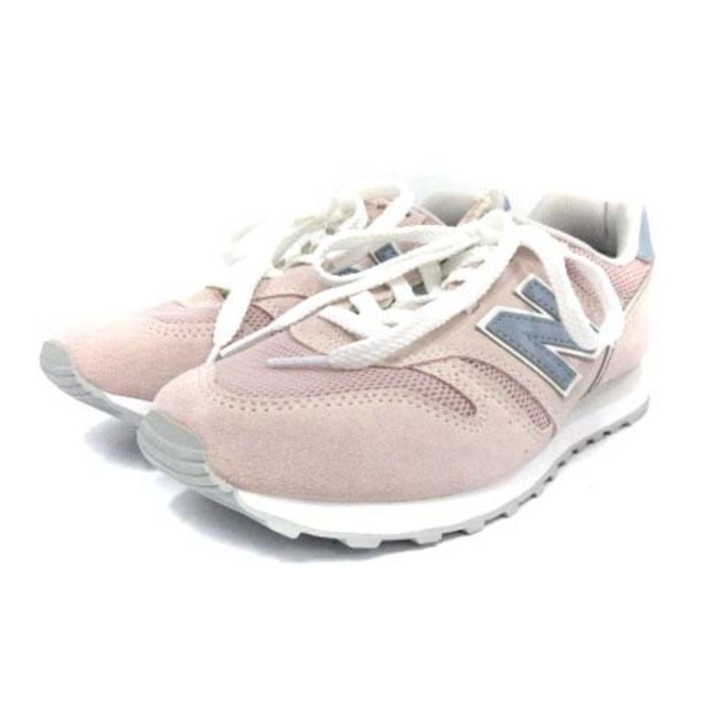 New Balance(ニューバランス)のニューバランス スニーカー シューズ ロゴ 23.5cm ピンク 水色 レディースの靴/シューズ(スニーカー)の商品写真