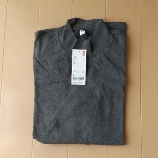 ユニクロ(UNIQLO)のユニクロ メンズ ソフトタッチ ハイネック Tシャツ Lサイズ(Tシャツ/カットソー(七分/長袖))