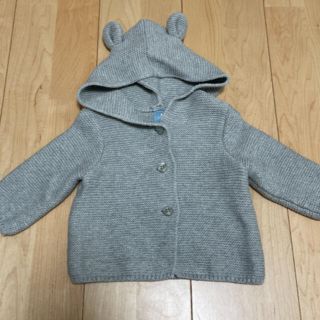 ベビーギャップ(babyGAP)のGAP くま耳 カーディガン　くまみみつき(カーディガン/ボレロ)