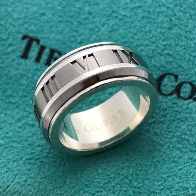 TIFFANY&Co. アトラス リング・指輪 SV925×チタン