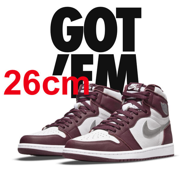 26cm★AIR JORDAN 1 RETRO HIGH OG ボルドー