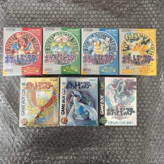 ゲームボーイ(ゲームボーイ)のポケモン　ゲームボーイカラー　7本セット　美品のみ(携帯用ゲームソフト)