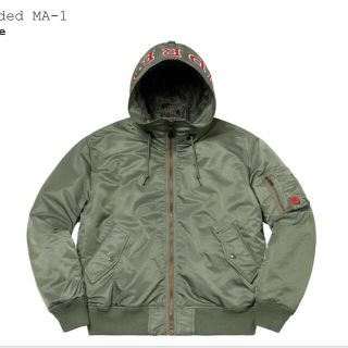 シュプリーム(Supreme)のSupreme Hooded MA-1 Olive Mサイズ(ミリタリージャケット)