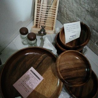 天然 木製 サラダボール セット(食器)