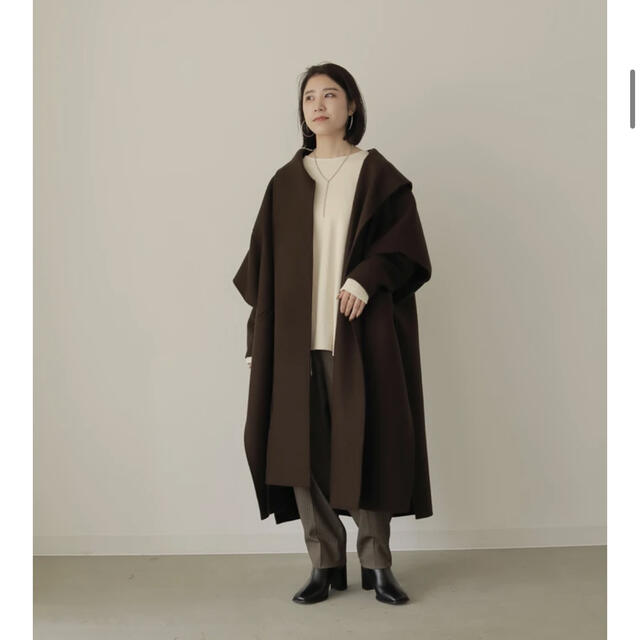 doubleface muffler wool coat レディースのジャケット/アウター(ロングコート)の商品写真