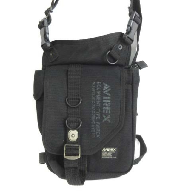 AVIREX(アヴィレックス)のアヴィレックス イーグル 2WAY レッグバッグ ショルダーバッグ 黒 ■SM メンズのバッグ(ショルダーバッグ)の商品写真