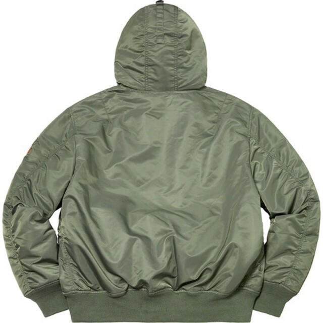Supreme(シュプリーム)の【送料込み★】Supreme Hooded MA-1 Olive オリーブ XL メンズのジャケット/アウター(ブルゾン)の商品写真