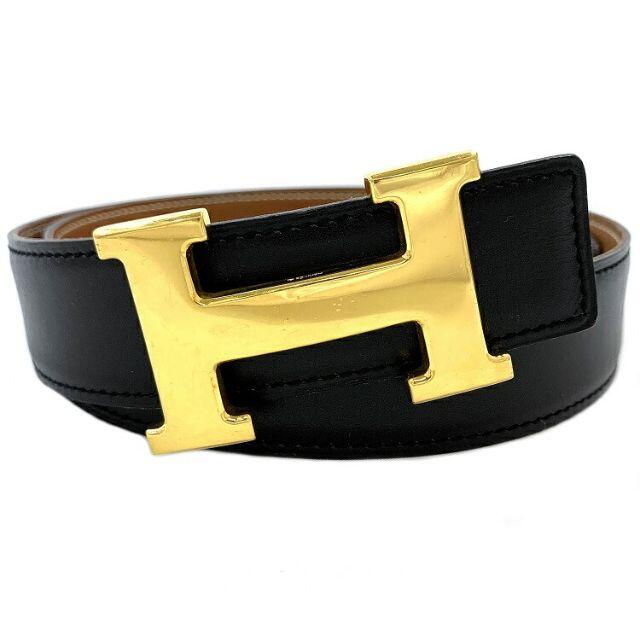 Hermes - エルメス Hベルト ゴールド 黒 キャメル 65cmの通販 by