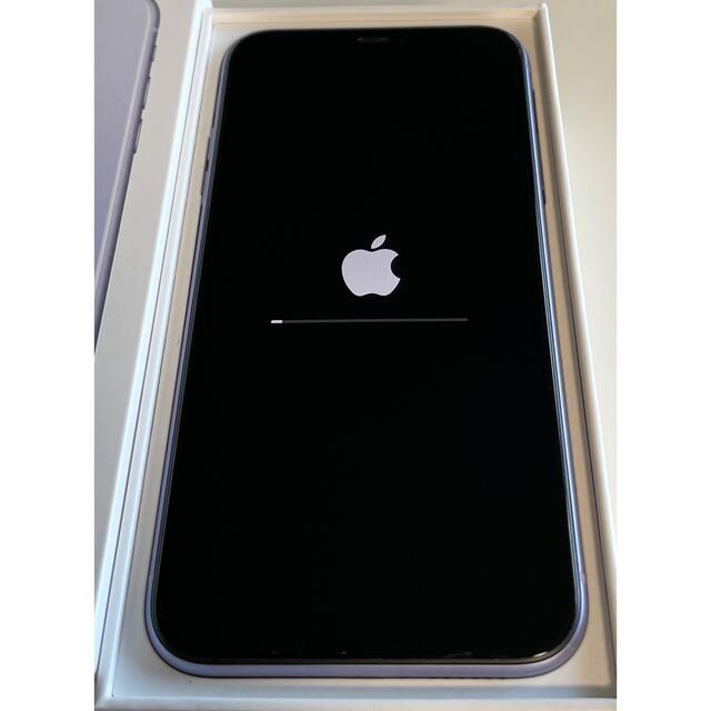 Apple(アップル)のiPhone11 パープル 128gb 美品 Apple購入 SIMフリー スマホ/家電/カメラのスマートフォン/携帯電話(スマートフォン本体)の商品写真