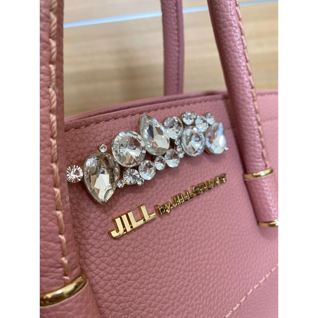 JILL by JILLSTUART(ジルバイジルスチュアート)のJILL by JILLSTUART ビジューロイヤルトート　ピンク レディースのバッグ(ハンドバッグ)の商品写真