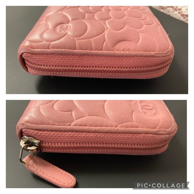 CHANEL(シャネル)の【激安♡正規品♡美品】シャネル　カメリア　ラウンドジップウォレット レディースのファッション小物(財布)の商品写真