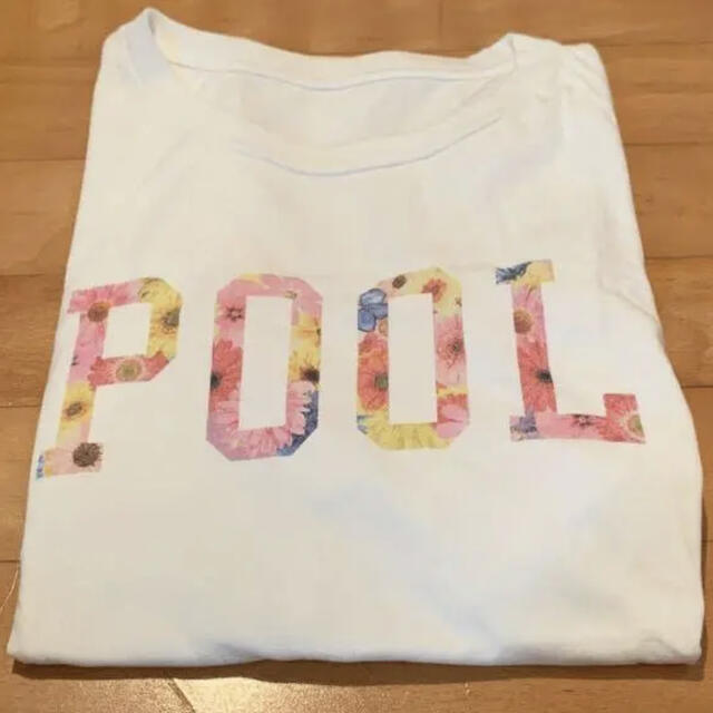 the POOL Aoyama × AMKK 花柄 ロゴ Tシャツ 白 L