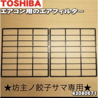 トウシバ(東芝)の東芝 TOSHIBA 43080671 [エアーフィルター 2枚入り](エアコン)