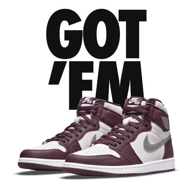 NIKE AIR JORDAN 1 Bordeaux 28.0 ボルドーNIKESNKRS状態