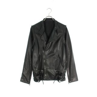 GIVENCHY ジバンシー　レザージャケット　シングルライダース　牛革　黒