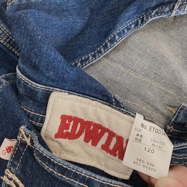 EDWIN(エドウィン)のEDWIN 120 ジャンパースカート キッズ/ベビー/マタニティのキッズ服女の子用(90cm~)(スカート)の商品写真