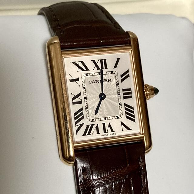 Cartier(カルティエ)のカルティエ　ルイカルティエ　タンク 時計 手巻き レディースのファッション小物(腕時計)の商品写真