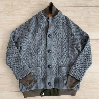 サカイ(sacai)のsacai MA-1 ドッキングニット カーディガン サイズ2(ニット/セーター)