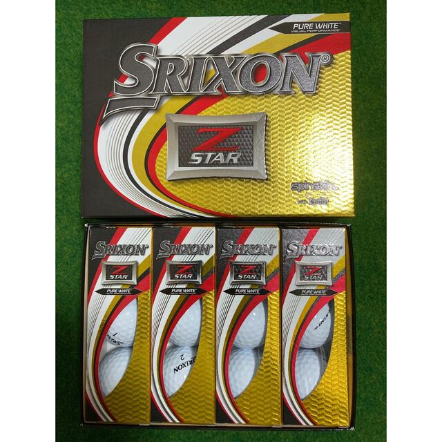 スリクソン  Z-STAR SRIXON 4ダース 新品　ピュアホワイト