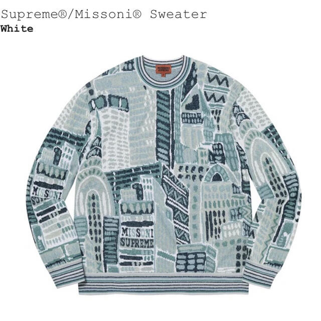 【専用】SUPREME x MISSONI セーター L white