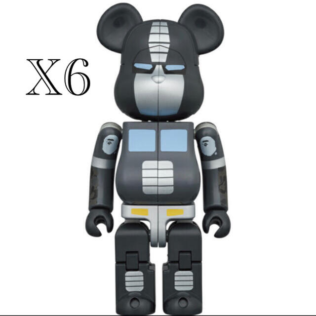 A BATHING APE(アベイシングエイプ)のBE@RBRICK × TRANSFORMERS BAPE BLACK エンタメ/ホビーのフィギュア(その他)の商品写真