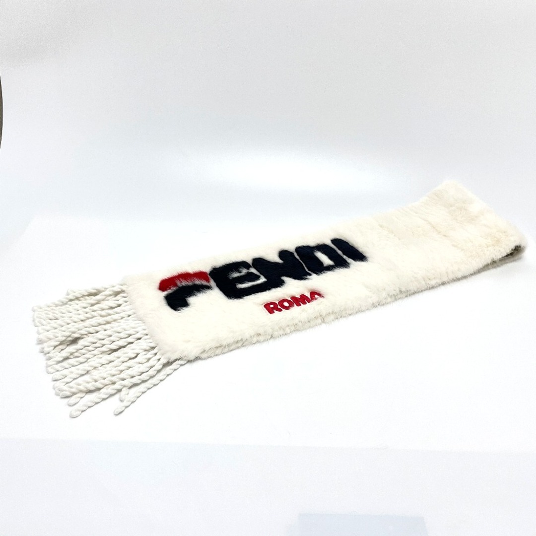 FENDI - フェンディ FENDI 毛皮ストール FNG477 フィラコラボ マフラー ファー ホワイト