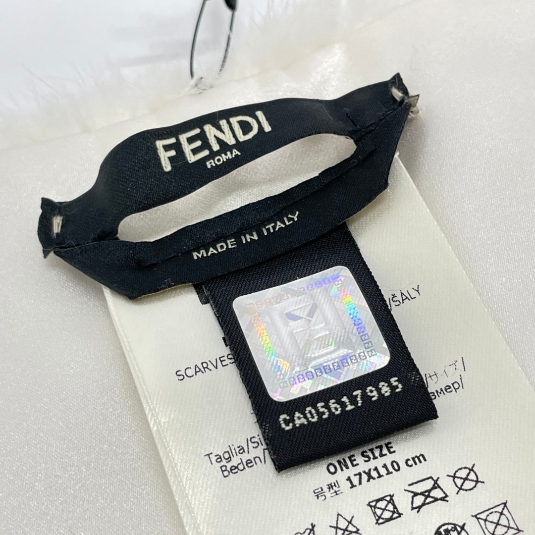 フェンディ FENDI 毛皮ストール FNG477 フィラコラボ マフラー ファー ホワイト