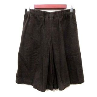 ジャーナルスタンダード(JOURNAL STANDARD)のジャーナルスタンダード パンツ ハーフキュロット ウール 麻混 リネン混 茶 (キュロット)