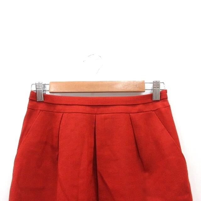 UNTITLED(アンタイトル)のアンタイトル UNTITLED タイトスカート ミニ ウール 0 赤 朱色 レディースのスカート(ミニスカート)の商品写真