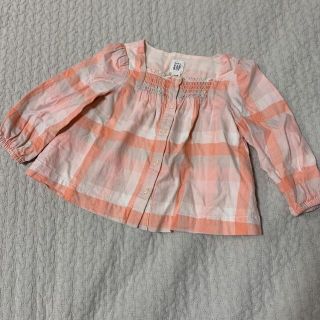 ベビーギャップ(babyGAP)のgap チェック　ブラウス　トップス(シャツ/カットソー)