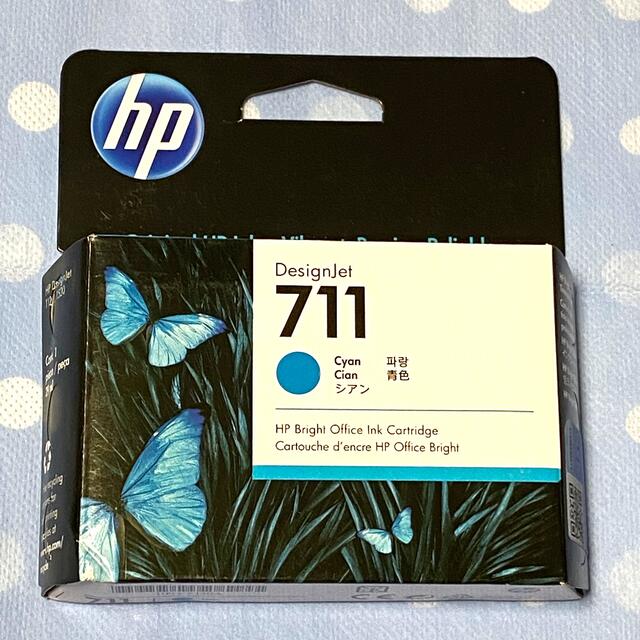 HP(ヒューレットパッカード)の純正 HP 711 CZ130A インクカートリッジ シアン インテリア/住まい/日用品のオフィス用品(オフィス用品一般)の商品写真