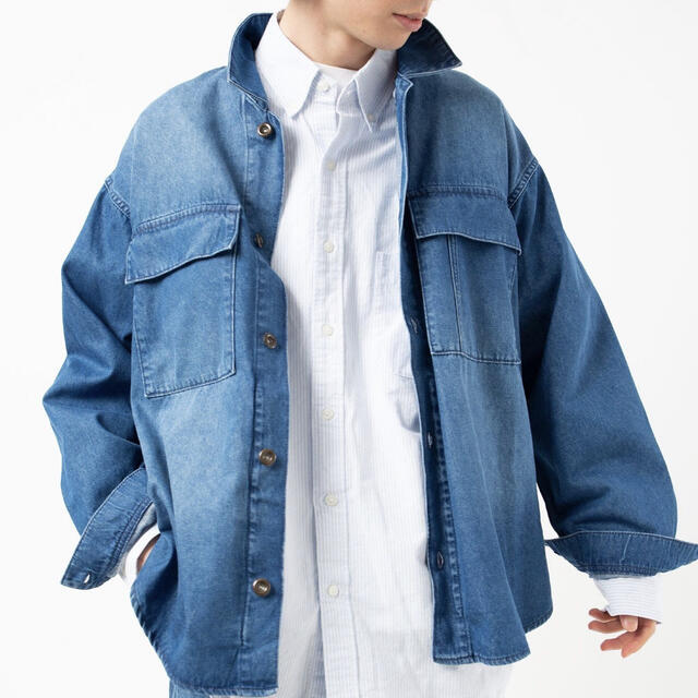 FREAK'S STORE(フリークスストア)の完売 FREAK'S STORE デニム ジャケット ブルゾン rhc ZARA メンズのジャケット/アウター(Gジャン/デニムジャケット)の商品写真