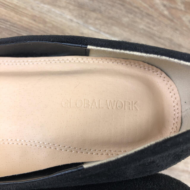 GLOBAL WORK(グローバルワーク)のグローバルワーク スウェード パンプス 黒 レディースの靴/シューズ(ハイヒール/パンプス)の商品写真