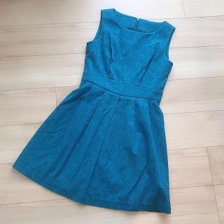 プロポーションボディドレッシング(PROPORTION BODY DRESSING)のダマスク柄　ドレスワンピース【美品】(ひざ丈ワンピース)