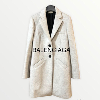 バレンシアガ(Balenciaga)の定価25万円◆ BALENCIAGA チェスターコート レディース ウール(チェスターコート)