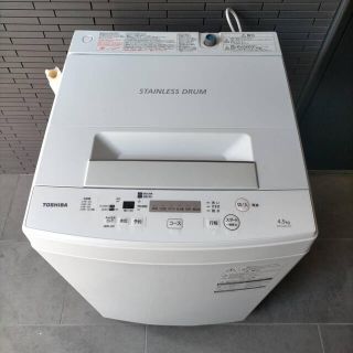 トウシバ(東芝)の都内近郊送料無料　2019年製　TOSHIBA 洗濯機　4.5キロ　極美品(洗濯機)