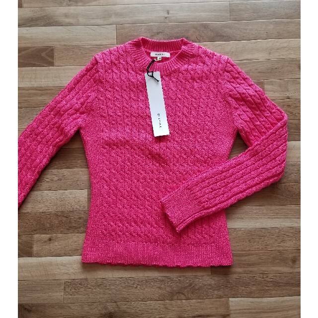 サイトでお買い BLAMINK ブラミンクパフスリーブニット 38 ピンク Tシャツ/カットソー(半袖/袖なし)