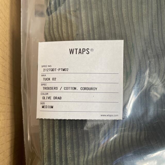 W)taps(ダブルタップス)の新品 WTAPS TUCK 02 CORDUROY Mサイズ OLIVE メンズのパンツ(その他)の商品写真