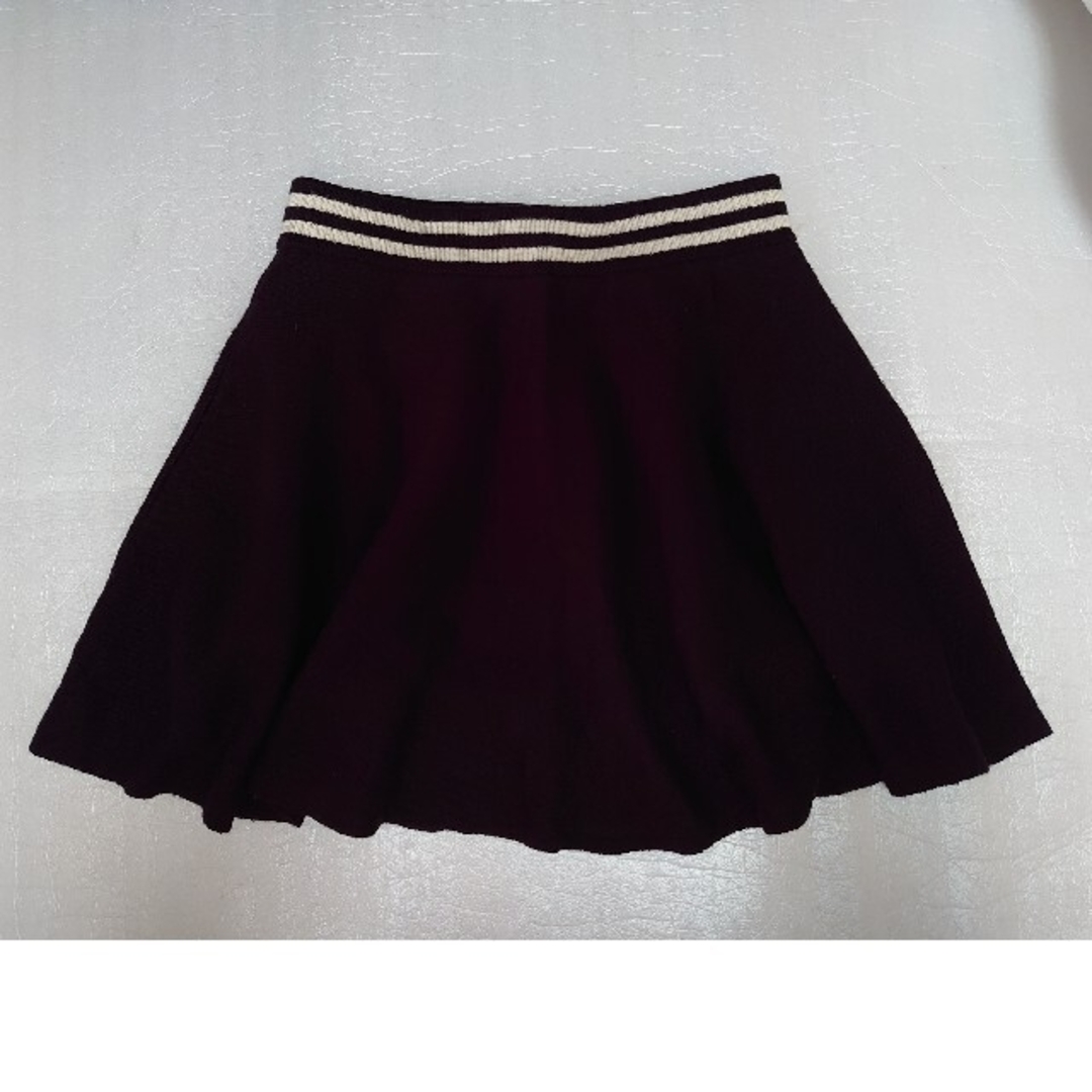 repipi armario(レピピアルマリオ)の黒ニット スカート レディースのスカート(ミニスカート)の商品写真
