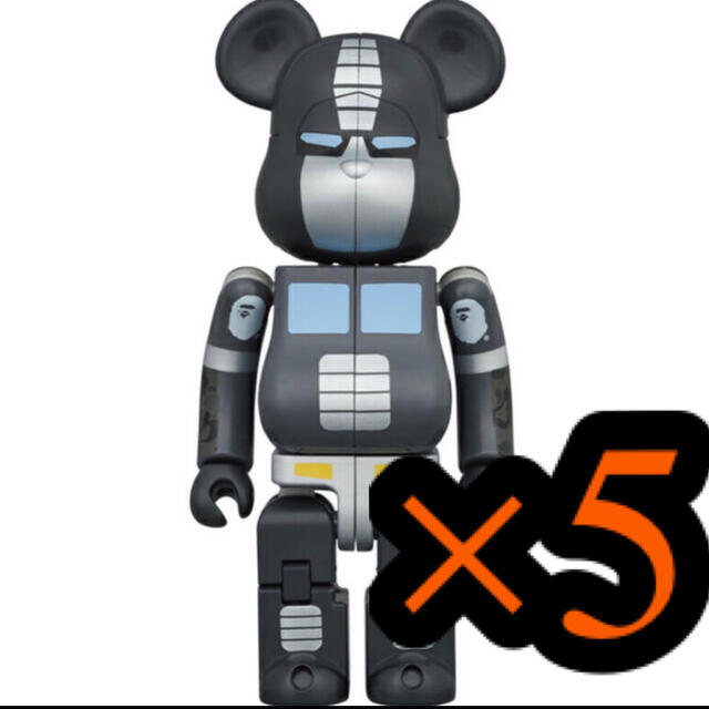 ハンドメイドBE@RBRICK × TRANSFORMERS BAPE BLACK