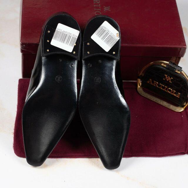 ARTIOLI(アルティオリ)の訳アリ！アルティオリArtioliエナメル革黒レザーシューズ６箱 メンズの靴/シューズ(ドレス/ビジネス)の商品写真
