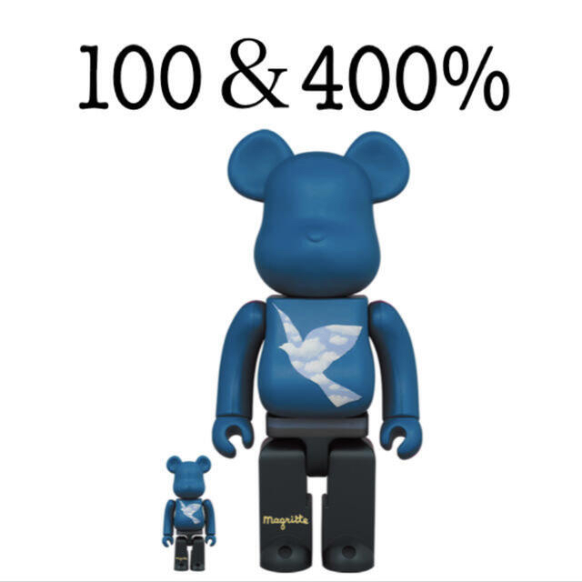 BE@RBRICK × René Magritte 100%u0026400% まぼろし-