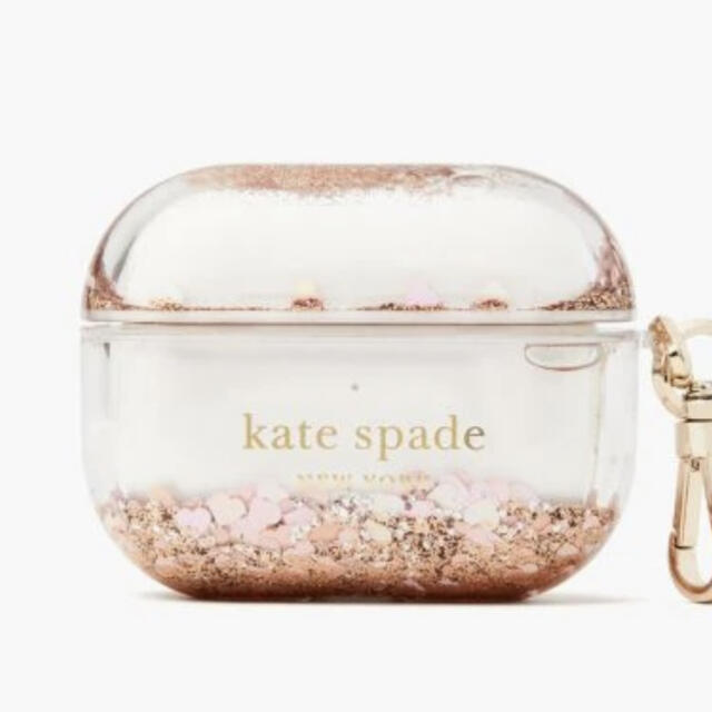 kate spade new york(ケイトスペードニューヨーク)のケイトスペード　 リキッド グリッター エアポッズ PRO ケース スマホ/家電/カメラのスマホアクセサリー(モバイルケース/カバー)の商品写真