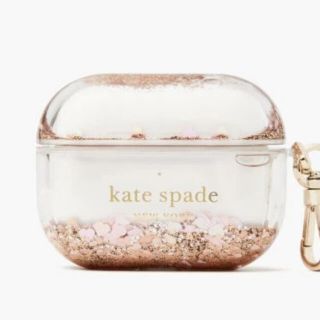 ケイトスペードニューヨーク(kate spade new york)のケイトスペード　 リキッド グリッター エアポッズ PRO ケース(モバイルケース/カバー)