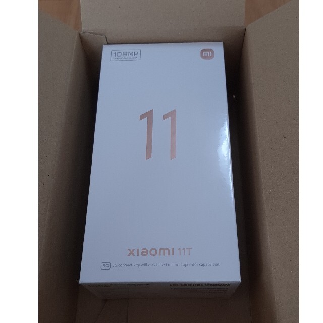 新品未開封 シャオミXiaomi 11T ホワイト SIMフリー 8GB/128