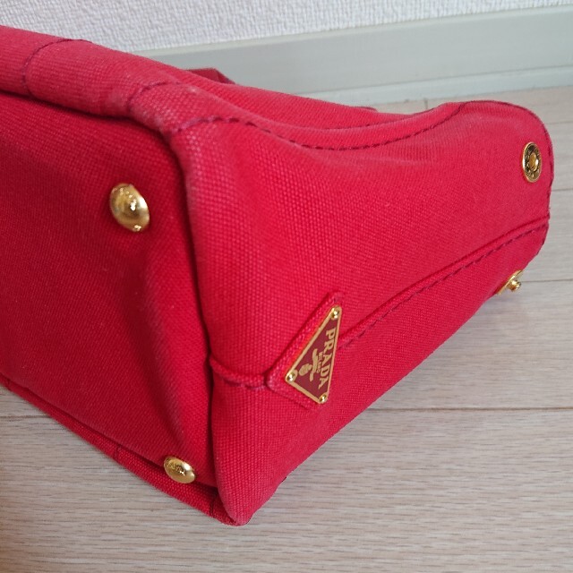 通販新品 PRADA カナパトート ROSSO S 赤 プラダ - promo-e.si