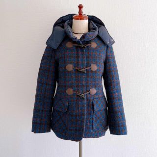 スキャパ(SCAPA)のSCAPA スキャパ ハリスツリード ダウンコート ダッフルコート 38(ダウンコート)